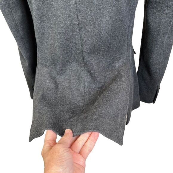 POLO Ralph Lauren Charcoal Work Blazer Double Breasted Cotton Blend Size 6 - Picture 6 of 16